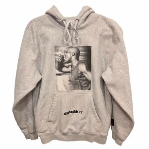 DMX Shoe Palace Graphic Hoodie Self Portrait Famous Quote Signiture Gray Men's S